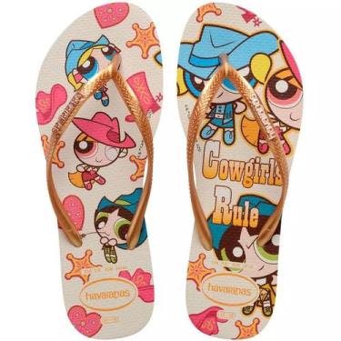 Imagem de Chinelo Havaianas Slim Warner Original, Bg palha, 37/38