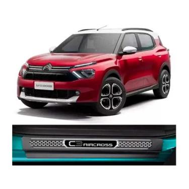 Imagem de Kit Soleiras Elegance Np - Protetor Premium C3 Aircross 2024 a 2026 - 