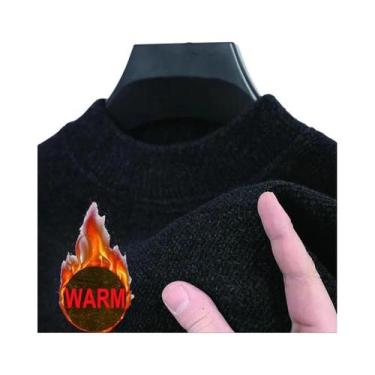 Imagem de Suéter Masculino De Cashmere 100% Puro De Tamanho Grande, Pullover Com