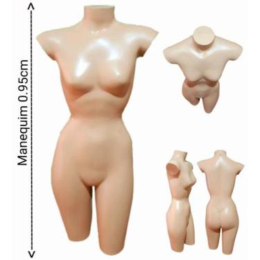 Imagem de Manequim feminino adulto (Meio corpo Modelo cinturinha N.36) na cor be