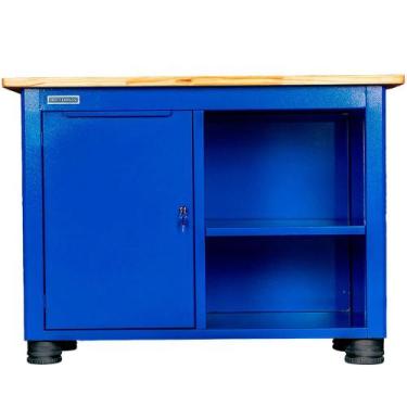 Imagem de Bancada semi-aberta com 1 porta e 1 prateleira - RLL-217CB1A (Azul) - 