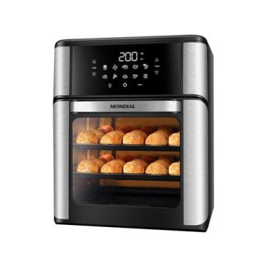 Imagem de Fritadeira Elétrica sem óleo/Air Fryer Mondial - AFO-12L-BI Oven Preta