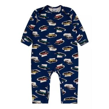 Imagem de Macacão Longo Carrinho Menino Roupa De Bebe - Raccoon, 01