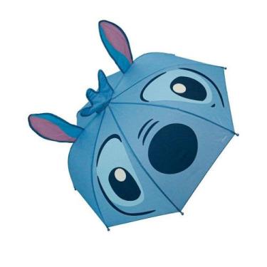 Imagem de Sombrinha Guarda Chuva Infantil Stitch 3D Disney Premium - Yangzi