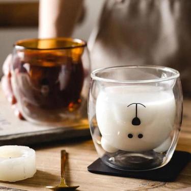 Imagem de Copo em formato de urso e cachorro vidro borosilicato - Happy Case, Ur