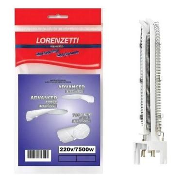 Imagem de Resistência Ducha Advanced E Top Jet 7500w 220v Lorenzetti Acabamento 