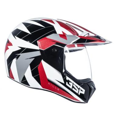 Imagem de Capacete Bieffe 3 Sport Hills Branco e Rubro, 60