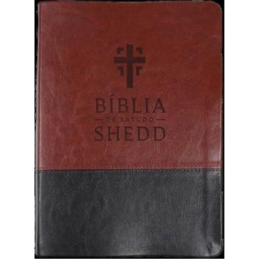 Imagem de Bíblia De Estudo Shedd - Couro Sintético Marrom E Preto
