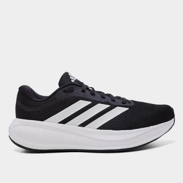 Imagem de Tênis Adidas Response Runner 2, Preto, Branco, 45