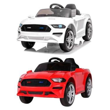 Imagem de Mini Carro Elétrico Carrinho Tipo Mustang GT 6V Com Controle Remoto - 