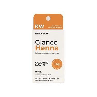 Imagem de Glance henna para sobrancelhas castanho escuro 1,5g