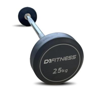 Imagem de Barra Montada Reta Emborrachada - Elite 25kg - D1Fitness