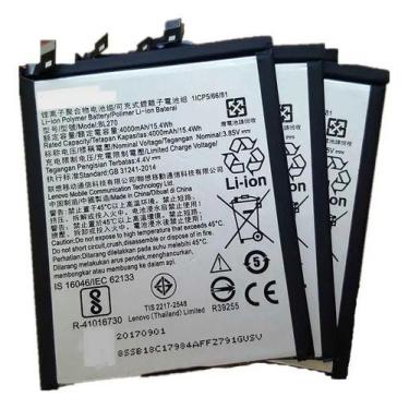 Imagem de Bateria Bl270 Para Moto G6 Play E5 Xt1922 Lenovo K6 Plus 4000mAh - Com