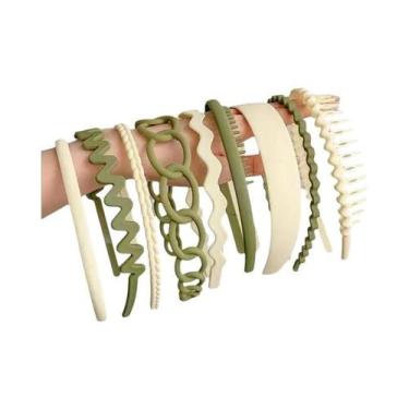Imagem de Conjunto De Faixas De Cabelo Foscas Antiderrapantes Para Mulheres E Ho