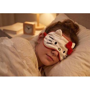 Imagem de Máscara De Dormir 3D Hello Kitty Licenciada Desenho do Tecido:Branca -