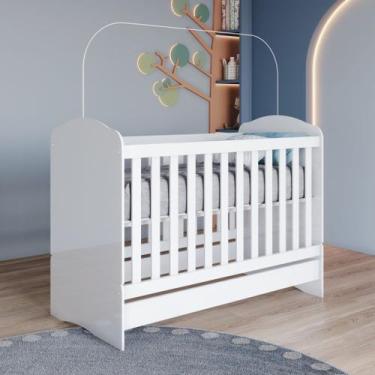 Imagem de Berço Mini Cama 3 em 1 Branco Lápis de Cor Branco - Espresso Móveis
