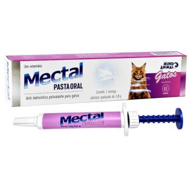 Imagem de Vermifugo Para Gatos Mectal Pasta Oral 3,6g - Mundo Animal