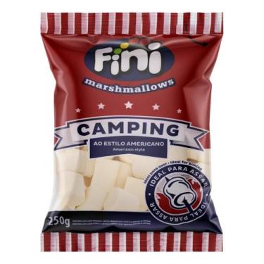 Imagem de Kit c/ 4 Marshmallow Baunilha Camping Fini Pacote 250g
