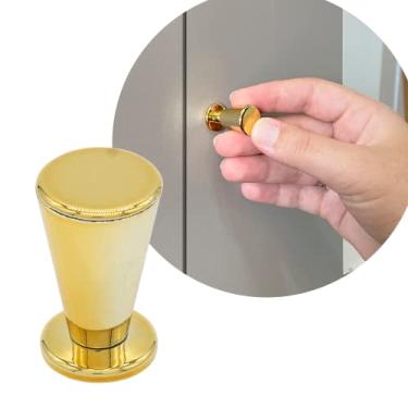 Imagem de Puxador Para Penteadeira Ponto Gavetas Armario Moveis Comoda (Dourado Brilho)