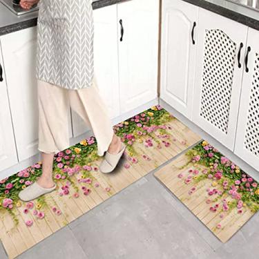 Imagem de jia cool 1 peça conjunto de tapete de cozinha antiderrapante tapete para capacho de cozinha conjunto de tapete de corredor design (40,64 x 60,96 cm)
