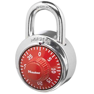Imagem de Master Lock 1504D Locker Lock cadeado combinado, 1 pacote, vermelho