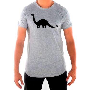 Imagem de Camiseta Masculina Longline Mamae Sauro Dinossauro Dino