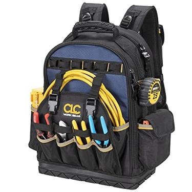 Imagem de Mochila de ferramentas CLC Work Gear PB1133 com 38 bolsos com base moldada, preta/azul