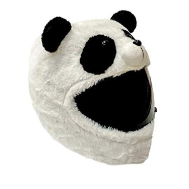 Imagem de Capa de capacete de motocicleta Panda com rosto inteiro de animal divertido para adultos por Carbon Moto Gear D.I.L.I.G.A.F. Linha