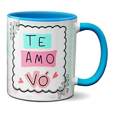 Imagem de Caneca Feliz Dia Dos Avós Te Amo Vó Presente Criativo (Azul)