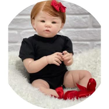 Imagem de Bebê Reborn Realista Laura, Cabelo fio a Fio
