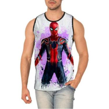 Imagem de Camiseta Regata Homem-Aranha Spider-Man Ref:419 - Smoke