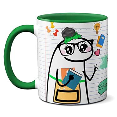 Imagem de Caneca Professora Física Vai Cair Tudo Na Prova Meme Flork (Verde)