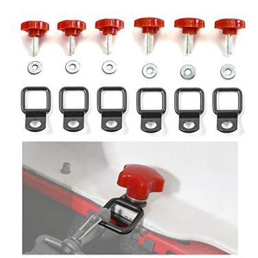 Imagem de O kit de troca rápida e de remoção rígida serve para Jeep Wrangler YJ JK Sports/Sahara/Freedom/Rubicon X Unlimited 2/4DR 1995-2018JeCar vermelho JC5507