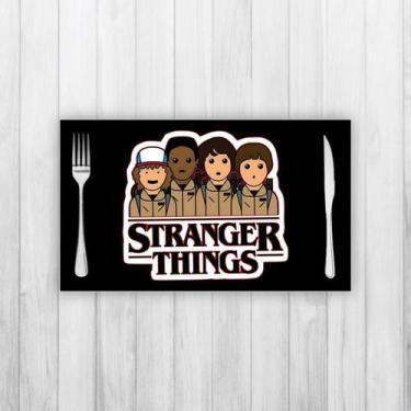 Imagem de Jogo Americano 4 Un Retangular Neoprene Bonecos Stranger Things - Cria