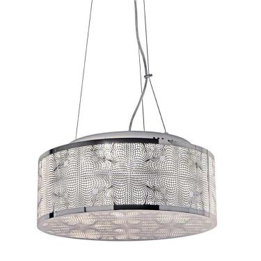 Imagem de Plafon Apolo Inox Redondo Para Led Diâmetro 40 Cm