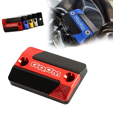 Imagem de Para MSX125 Grom MSX125 2013-2022 2021 2020 Acessórios de motocicleta CNC Alumínio Tampa do reservatório de fluido do freio dianteiro de alumínio