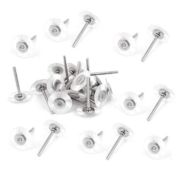 Imagem de XMHF 30 pincéis rotativos 25 mm 1 pol. Diâmetro Nylon Roda pincéis rotativos Ferramenta de polimento de polimento Branco