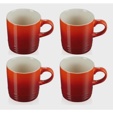 Imagem de Conjunto 4 caneca le creuset cappuccino 200ML vermelho