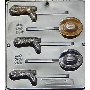 Imagem de Chapeu de Cowboy e Bota Lollipop Molde de Bombons de Chocolate