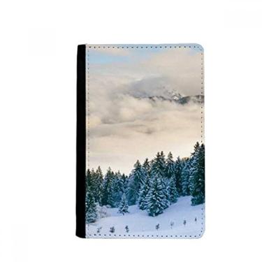 Imagem de Porta-passaporte para neve ciência da natureza cenário da natureza notecase burse carteira capa porta-cartão, Multicolor