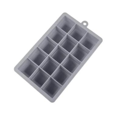 Imagem de Forma Gelo Silicone 15 Cubos Unahome 19X3cm