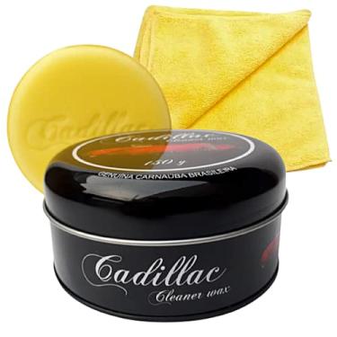 Imagem de Cera Cadillac Automotiva de Carnauba 150g Com Microfibra