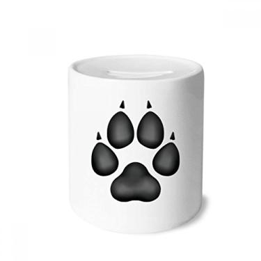 Imagem de DIYthinker Lovely Dog Claw caixa de dinheiro preta com caixa de cerâmica para presente de cofrinho