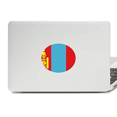 Imagem de Adesivo de notebook com a bandeira nacional da Mongólia com emblema de vinil da Ásia