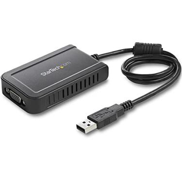 Imagem de StarTech.com Adaptador USB para VGA - 1920 x 1200 - Placa de vídeo e vídeo externa - Adaptador de monitor duplo - Suporta Windows (USB2VGAE3)