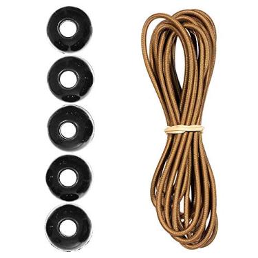 Imagem de Kits de cordas de choque Paracord Planet Ball – 3 m de cabo de choque de 0,5 cm – para acampamento, eventos, tendas, caminhadas, lonas e uso externo (marrom coiote)