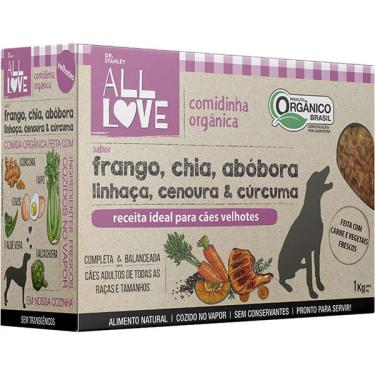 Imagem de Comidinha Orgânica All Love Frango, Chia, Abóbora, Linhaça, Cenoura & Cúrcuma para Cães Velhotes - 1 Kg