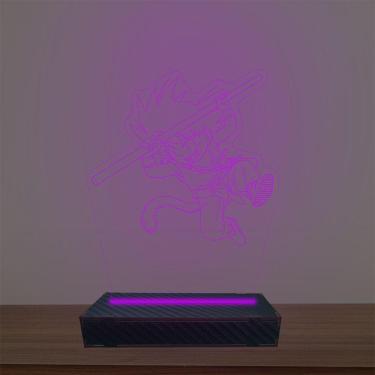 Imagem de Luminária Led 3d Goku Abajur Luxo