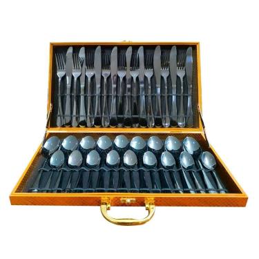 Imagem de Faqueiro de Inox Cor Cinza - 36 Peças - 21944