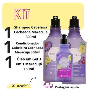 Imagem de Kit Shampoo Condicionador Oleo Em Gel  Maracujá Nutrição -  L'occitane